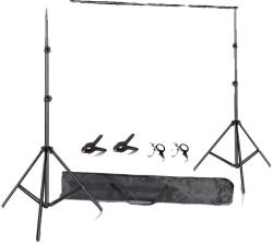 Fényképészeti állvány, állítható támasztórendszer, könnyű és hordozható, 2000x3000 mm, új rugalmas