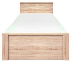 TEMPO KONDELA Ágy 120, sonoma tölgy, TOPTY TYP 43 - pepita