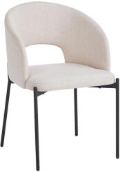 TEMPO KONDELA Étkezőszék, bézs/fekete, LONKA - pepita