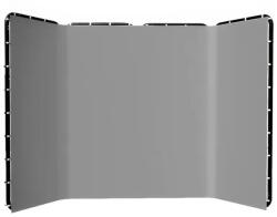  Háttér keret, könnyű és hordozható kivitel, 240x400 cm szürke