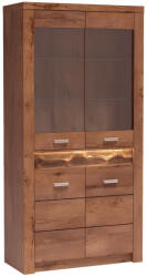 Tempo Vitrines szekrény, világos kőris, INFINITY I-03