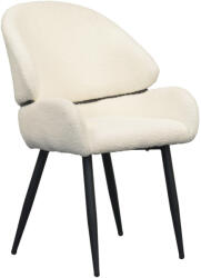 TEMPO KONDELA Étkezőszék, fehér/fekete, SANAKO TYP 1