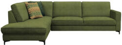 Tempo Széthúzható ülőgarnitúra, olíva zöld, balos, ERMON ROH