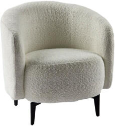 TEMPO KONDELA Fotel, fehér/fekete, PRESO - pepita