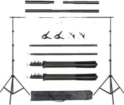  Háttérállvány, állítható magasságú, teljes készlet, új rugalmas, 2, 6x3 m