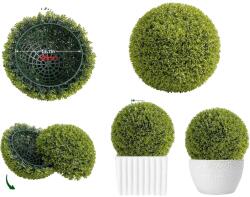  Mesterséges növényi topiary labda, tartós anyag, egyszerű telepítés, 2 db 50 cm