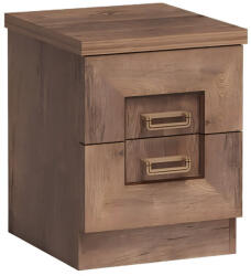 TEMPO KONDELA Éjjeliszekrény, tölgyfa, TEDY TYP T16 - pepita