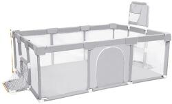  Járóka, tartós fémszerkezet, biztonságos beltéri használat, szürke sarokvédő