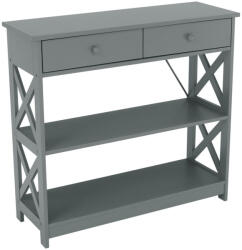 Tempo Konzolasztal, szürke, LOMIR