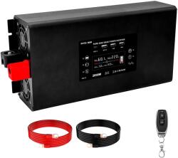  Datouboss Pure Sine Wave Inverter, folyamatos teljesítmény 2000W, bemeneti feszültség DC12V/24V/60V, DC12V - AC220V 50Hz