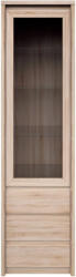 Tempo Vitrines szekrény, DTD laminált, tölgy sonoma, NORTY TYP 4
