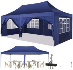 Pop Up pavilon, vízálló lombkorona, állítható magasságú, sötétkék