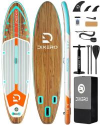  Felfújható lapátlap, tartós PVC, nagy teherbírás, fa