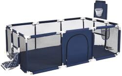  Babajáróka, tartós fémszerkezet, biztonságos beltéri használat, kék 2 futballgól