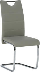 TEMPO KONDELA Étkezőszék, világosszürke/világos varrás, ABIRA NEW - pepita