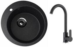 Ulgran U-405 Gránit Mosogatótálca és Gamma DECO Mosogató Csaptelep Szett (U-405-BD)