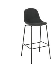 Tempo Bárszék, sötétszürke anyag/fém, MARIOLA 2 NEW - pepita