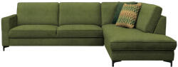Tempo Széthúzható ülőgarnitúra, olíva zöld, jobbos, ERMON ROH