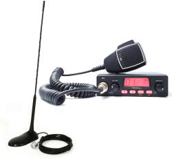 TTI TCB-550 EVO, VOX, NB, 12-24V CB rádióállomás készlet + PNI Extra 45, 26-30MHz, 150W antenna