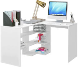 TEMPO KONDELA Sarok számítógépasztal, fehér, TAMARI