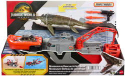 Mattel Matchbox: Jurassic World Újjászületés hajó Mosasaurusszal játékszett - Mattel (JGG61)