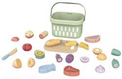 Tooky Toy Tooky Toy: Дървени храни за рязане - 31 части, в кошница (TJ537N)
