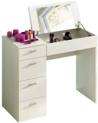 Tempo Sminkasztal, fésülködő asztal, fehér, BELINA