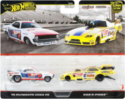 Mattel Hot Wheels: Deluxe ’72 Plymouth Cuda FC és Rob’n Pinks 2db-os kisautó csomag 1/64 - Mattel (HBL96/JBL01) - jatekshop