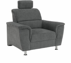 TEMPO KONDELA Fotel, szürke szövet, SANTIAGO