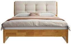 TEMPO KONDELA Franciaágy, 180x200, masszív fa, természetes, FLORENCIA - pepita