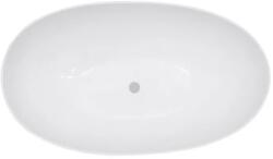 Besco Cada de baie freestanding ovala, compozit 172 cm, alba, Besco Siya WMD-172-SGR (WMD-172-SGR)