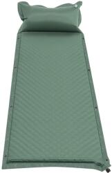 Felfújható hálóbetét, önfelfújó, könnyű és hordozható, zöld, együléses