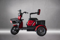 Arora Tricicleta electrica Arora Ruzgar fara permis viteza 25 km/h autonomie 40 km acumulator 60V/20Ah-Rosu (RUZGAR-Rosu) - motosape-motocoase