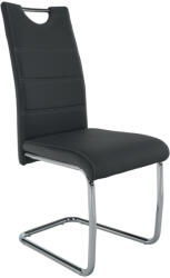 TEMPO KONDELA Étkezőszék, sötétszürke/világos varrat, ABIRA NEW - pepita