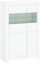 Tempo Vitrin 2D2W, fehér fényes, LINDY