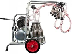 Emt Aparat de muls oi si capre 2 posturi EMT 2+1 G cu un bidon INOX 30 litri (EMT2+1GS30) - motosape-motocoase
