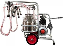 Emt Aparat de muls vaci 2 posturi EMT 2+2 cu 2 bidoane INOX 25 litri (EMT2+2S25) - motosape-motocoase