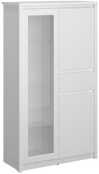 Tempo Alacsony vitrin 2D1W1S, fehér, ERODIN