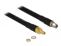 Delock 13012 RP-SMA antenna kábel 0.4m - Fekete (13012)