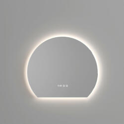 Welland Type-11 LED tükör - fényerő + színhőfok állítás + páramentesítő + óra - Ø 70 cm - pepita - 35 790 Ft