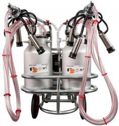 Emt Aparat de muls vaci 2 posturi EMT 2+2A cu 2 bidoane ALUMINIU 30 litri (EMT2+2A30) - motosape-motocoase