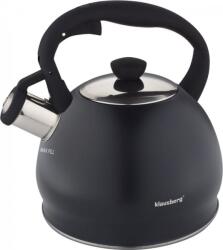 Klausberg KB-7428 Teáskanna, Sípszóval, Fekete Matt, 2.0L (KB-7428) (KB-7428)