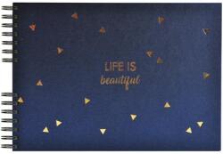 Exacompta Fotóalbum, spirál, 32x22 cm, 25 lap, EXACOMPTA "Life", kék (EX16452E) - webpapir
