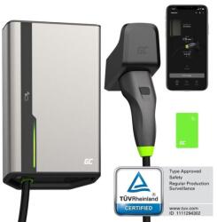 Green Cell HabuDen Wallbox 22kW 32A töltőállomás elektromos járművekhez, NFC, App, BT, 7.5m kábel, NFC, App, BT, 7.5m kábel (EVGC021B2275)