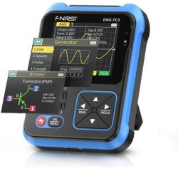 FNIRSI DSO-TC3 Kézi digitális oszcilloszkóp, tranzisztor tesztelő, 3in1 jelgenerátor, 2, 4"-os kijelzővel (DSO-TC3 blue)