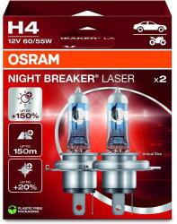 OSRAM Night Breaker Laser H4 +150% halogén izzó DUO BOX 64193NL-2HB (64193NL-2HB)