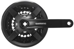 Shimano Tourney FC-TY301 négyszögtengelyes MTB hajtómű 24-34-42T, 175 mm, alu, LV, fekete, OEM kiszerelés