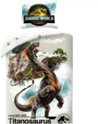 Halantex Jurassic World: Set lenjerie de pat - 140 x 200 cm, 100% poliester (JW 7357BL) Lenjerie de pat
