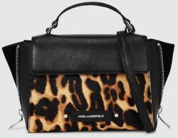 Karl Lagerfeld bőr táska - barna Univerzális méret - answear - 96 990 Ft