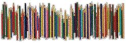 Galison 70456 - Colored Pencils, Frank Lloyd Wright - 1000 db-os panoráma puzzle (70456)